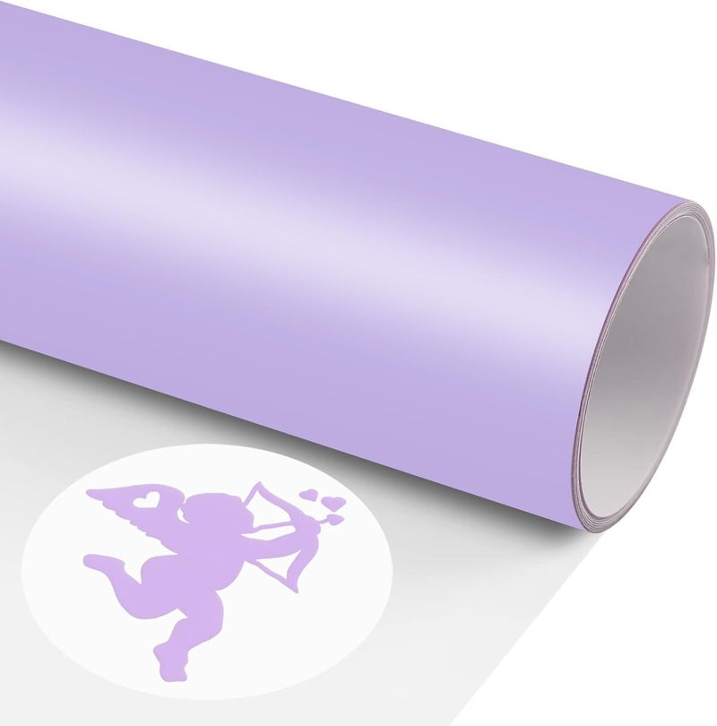 TransWonder Lavender Puff Vinyl Heat Transfer - 3D Puff Heat Transfer Vinyl 12x6' HTV Iron on Vinyl for T Shirts Compatible with Cricut - Image 1